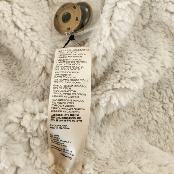 Free People Gray Shearling Coat - Picture 6 of 9